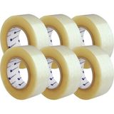 Almital Mobilya Aksesuarlari 6 Adet 4,5 Cm X 100mt Akrilik Şeffaf Koli Bandı