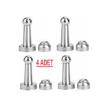 almital mobilya aksesuarları furniture accessories 4 ADET 8 Cm Güçlü Mıknatıslı Kapı Tamponu Saten, Kapı Stoperi