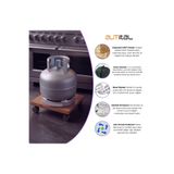 almital mobilya aksesuarları furniture accessories Ahşap Desenli Tekerlekli Stand Saksı, Damacana ve Tüp Altlığı (30x30 cm)