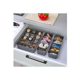 almital mobilya aksesuarları furniture accessories Orgaset 3'lü Düzenleyici Antrasit, Mutfak, Banyo, Ofis, Makyaj Masası, Takı Organizer Set