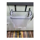 almital mobilya aksesuarları furniture accessories Siyah Renk, Lüks Çöp Poşeti Tutucu, Dolap Kapağına Asılabilen Metal Poşetlik, Organizer