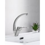 Almital Mobilya Aksesuarlari Rubinetti Lavabo Bataryası, Krom, Döner Başlı, Çift Su Girişli, 40 mm kartuşlu