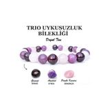 Alnis Atelier Garnet, Ametist ve Pembe Kuvars Doğal Taş Kadın Bileklik | Gerçek Doğal Taş Zarif Minimal Bileklik