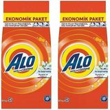 Alo 10 Kg Kar Çiçeği Ferahlğı Beyazlar Ve Renkliler Hızlı Çözülme Toz Deterjan 10 Kg X 2 Adet