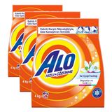 Alo-4 Kg Kar Çiçeği Ferahlğı Beyazlar Ve Renkliler Hızlı Çözülme Toz Deterjan (3 paketi)