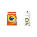 Alo 6 kg Kar Çiçeği Ferahlğı Beyazlar ve Renkliler Hızlı Çözülme Toz Deterjan & Fairy Sıvı Bulaşık Deterjanı Elma Kokulu, 1500 ml - 0,5 gr