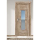 Alo Kapı Melamin Modern Göksu Camli Oda Kapisi, 76/204/14-17 Cm Ceviz