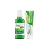 Aloe Dent Mucize Aloevera ile Ekstra Beyazlatıcı Diş Macunu - 100 ml ve Aloe Dent Alkolsüz ve Florürsüz Ağız Kokusu Önleyici Doğal Ağız Bakım Suyu - 250 ml - Option-1
