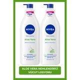 Aloe Vera Nemlendirici Vücut Losyonu 400 ml,72 Saat Nemlendirici,Normal,Kuru Cilt,X2 Adet