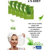 Aloe Vera Özlü Nemlendirici Yüz Maskesi 5 Adet
