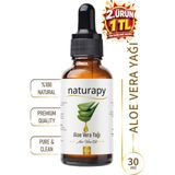 Aloe Vera Yağı (Aloe Vera Oil) Maserasyon | Ekstraksiyon Yağı 30 ml Damlalıklı Cam Şişe