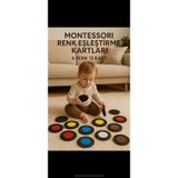 aloha concept Montessori Renk Eşleştirme Kartları – 6 Renk 12 Kart – Okul Öncesi Eğitici EVA Oyuncak (2+ Yaş)