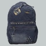 Alone 5118 Yeşil Denim Zımbalı Kot Sırt Çatası