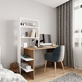 Alonex Aden 120x74x55 Çalışma Masası Bilgisayar Masası Ofis Ders Beyaz