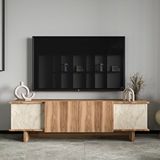 Alonex Home Diana 180 Cm Tv Ünitesi , Ceviz- Mermer Desenli Tv Ünitesi
