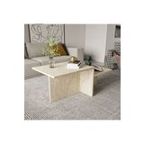 ALONEX HOME Diana Mermer Desenli Orta Sehpa Dianaortasehpa, Ekonomik Sehpa, Modern Sehpa, Traverten Sehpa