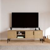 Alonex Tarz (Full YUNUS)150 cm Tv Ünitesi Tv Sehpası Raflı Tv Ünitesi Konsol - Kahverengi