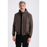 Alonso Erkek Kapüşonlu Deri Mont - Kahve - XL