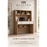 Alora Genç Odası Takımı-Dolap: 122 × 52 × 200 Cm Karyola: 95 × 195 × 105 Cm Komodin: 52 × 42 × 53 Cm Çalışma Masası: 152 × 52 × 142 Cm Şifonyer: 82 × 42 × 95 Cm
