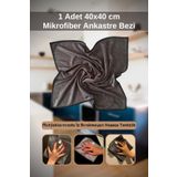 alorez 1 Adet Mikrofiber Ankastre Bezi Sihirli Iz Bırakmayan Bez Ocak Davlumbaz Temizlik Bezi 40x40 Cm