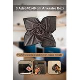 alorez 3 Adet Gri Sihirli Ankastre Ocak Davlumbaz Bezi 40x40 Cm