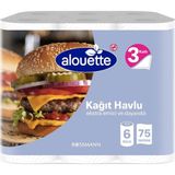 Alouette Kağıt Havlu 6'lı 3 Katlı - Beyaz
