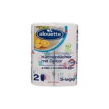 Alouette Kağıt Havlu Motifli 3 Katlı 2 Rulo 102 Yaprak