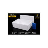 Alovia Strafor Kutu 45x35x18 cm Köpük Kutu EPS Soğuk Taşıma ve Paketleme Kutusu 1 Adet Buz Aküsü Hediye