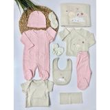 Alp Bebe Rabbit Kaşkorse 10 Lu Hastane Çıkışı Set - Fuşya - 0 - 3 Ay