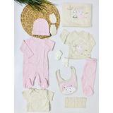 Alp Bebe Safari Kaşkorse 10 Lu Hastane Çıkışı Set - Pembe - 0 - 3 Ay