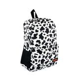 Alp Collection İnek Dana Desenli Damalı Dijital Baskılı Unisex Günlük Kullanım ve Okul Sırt Çantası