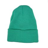 Alp Collection Mint Yeşil Düz Renk Basic Akrilik Katlamalı Bere