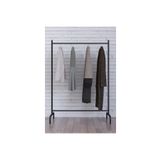 Alp Global Ayaklı Askılık Konfeksiyon Askısı Metal Konfeksiyon Elbise Askılığı Eşek Askılık - Siyah-138 Cm