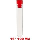 Alp in Alpes Deney Tüpü 16 x 100 Mm / Plastik (50 Adet) - Dibi Yuvarlak Kapaklı