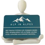 Alp in Alpes Yoga Temalı Kartvizitlik Hafif ve Dayanıklı Tasarım ile Hepsi İçin Uygun