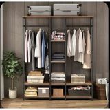 Alp Marina Metal Gövdeli Suntalam Açık Gardrop Dolap 180X150X35CM Lotus (Alorka)