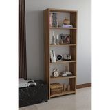 Alpa Ev Mobilya 5 Raflı Kitaplık Dekoratif Çok Amaçlı Düzenleyici Raf 150 cm Salon Çalışma Odası Raf - Atlantik Çam