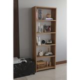 Alpa Ev Mobilya 5 Raflı Kitaplık Dekoratif Çok Amaçlı Düzenleyici Raf 150 cm Salon Çalışma Odası Raf