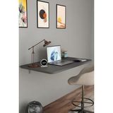 Alpa Ev Mobilya Katlanabilir Duvara Monte Masa - 50X90 cm Ofis, Ev Çalışma Masası - 50 x 90 cm - Antrasit