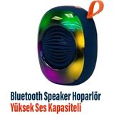 ALPA Kablosuz Bluetooth Hoparlör 5W Rgb LED Işıklı Speaker Ses Bombası 1200 Mah Güçlü Ses Kalitesi - Seçeneksiz