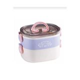 ALPA STORE 1900 ML PASLANMAZ ÇELİK YEMEK KUTUSU BESLENME KABI LUNCH BOX 2 KATLI
