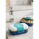 Alpa Store 500 ml Paslanmaz Çelik Yemek Kutusu Beslenme Kabı Lunch Box Çatal Ile Birlikte - Lacivert
