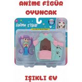 Alpa Store Anime Figür Oyuncak Işıklı Ev - Mor