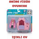 Alpa Store Anime Figür Oyuncak Işıklı Ev - Pembe