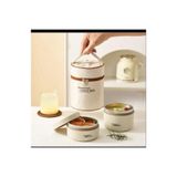 ALPA STORE FIXPOINT 1040 ML ÇELİK BESLENME KABI YEMEK KUTUSU LUNCH BOX SEFER TASI 2 KATLI TERMAL ÇANTASIYLA