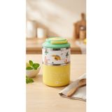 Alpa Store Fixpoint 1060 ml Double Lunch Box Paslanmaz Çelik 2 Katlı Beslenme Yemek Kabı Yemek Kutusu Sefer Tası - Sarı