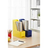 Alpa Store Mg 101 2'li Set A4 Demonte Plastik Dikey Magazinlik Klasör Arşiv Kutusu Organizer Saklama Depolama - Sarı - Lacivert