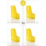 Alpa Store Ops Mg 101 Magazinlik 4'lü Set A4 Demonte Plastik Dikey Klasör Arşiv Kutusu Organizer Saklama - Sarı