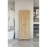 alpaevmobilya Çok Amaçlı 2 Kapaklı 5 Raflı 150 Cm Banyo Dolabı Organizer Düzenleyici Ve Çamaşır Odası Dolabı