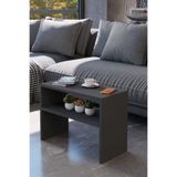 alpaevmobilya Modern Orta Sehpa – Çok Amaçlı Dikdörtgen Tasarım, Alt Raflı Salon Sehpası, Dekoratif Yan Sehpa